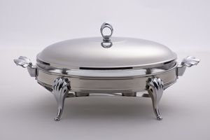 Handcrafted Luxury Metal Chafing Dish Decorative <b>Buffet</b> <b>Food</b> <b>Warmer</b> Traditional Serving Dish for Catering Wedding Banquet Hotel - Product Image 5