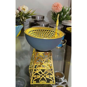 Exclusive Quality White & Gold Metal <b>Incense</b> Burner New Modern Table <b>Incense</b> Holder Aromatherapy Diffuser For Home Fragrance - Product Image 3