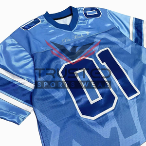 Maillot de football américain personnalisable pour homme 2026 à manches courtes, respirant, antibactérien, streetwear oversize - Product Image 4