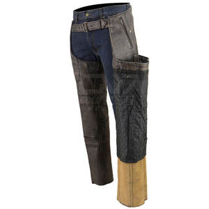 Meilleur Design Hommes Chap Pas Cher Prix En Cuir Fabriqué Conception Sur Mesure Chaps De Moto Pour La Vente En Ligne - Product Image 3