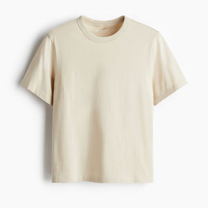 Camiseta de Manga Corta para Hombre, 100% Algodón, 250 GSM, Corte Regular, Transpirable, con Logotipo Personalizado, Diseño en Blanco, Cuello Redondo, Informal - Product Image 6