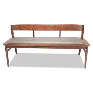 Meubles de maison OEM et ODM meubles de salle à manger bancs en bois avec dossier style coréen et japonais - Product Image 2