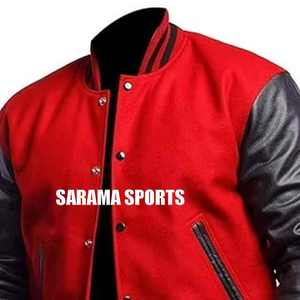 Chaqueta Universitaria de Invierno para Hombre, 100% de Alta Calidad, Estilo Letterman, Color Sólido Premium, Chaqueta Clásica de Béisbol Universitaria de Invierno para Hombre - Product Image 2