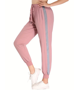 Logotipo personalizado de alta calidad de talla grande pantalones sueltos de Mujer Pantalones de pierna ancha transpirable Casual Jogger Pantalones para mujer - Product Image 3