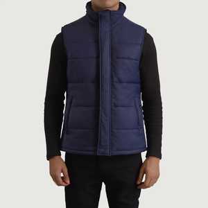 Dernier style Gilet d'hiver matelassé pour homme Veste sans manches décontractée Mode Vêtement de plein air - Product Image 3