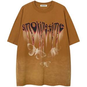 T-shirts pour hommes de haute qualité 100 coton T-shirt grande taille personnaliser impression numérique logo 180gsm hommes plaine O-cou T-shirt personnalisé - Product Image 4