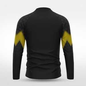 Chemises à manches longues à fermeture éclair sur le côté, réversibles, écologiques, sublimées, impression personnalisée, performance athlétique, respirantes, extensibles, ajustées - Product Image 2