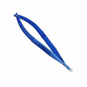 ที่จับเข็มคาสโตรเวียโจแบบมืออาชีพ  ปากคีบเคลือบสีน้ำเงิน  โค้ง  ผลิตจากเหล็กกล้าไร้สนิมเยอรมัน  ขนาดสั่งทำพิเศษ  สำหรับการผ่าตัด  แบบใช้มือ  ระดับคลาส 1 - Product Image 4