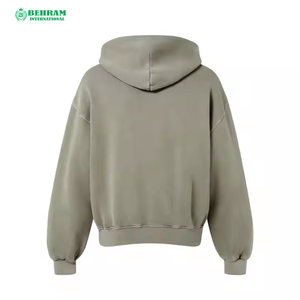 Sweat à capuche zippé en molleton de coton 500 GSM avec strass, séchage rapide, respirant, imprimé et brodé, personnalisé, unisexe - Product Image 2