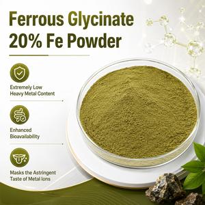 Suministro del Fabricante: Glicinato Ferroso 20% Fe <span class=keywords><strong>en</strong></span> <span class=keywords><strong>Polvo</strong></span> CAS 20150-34-9, <span class=keywords><strong>Hierro</strong></span> Quelado de Grado Alimenticio <span class=keywords><strong>para</strong></span> Fórmulas de Suplementos - Product Image 1