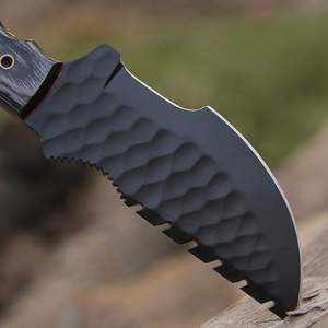 Cuchillos rastreadores de acero D2 de alta calidad para acampar al aire libre hecho a mano DIY grado con Funda de cuero mejor precio OEM personalizable - Product Image 3