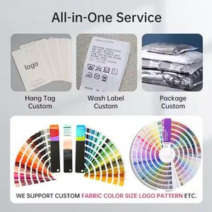 Camisetas de gran tamaño con gráfico cuadrado recortado de verano personalizado para hombres, ropa de calle de algodón con estampado DTG desgastado, estilo informal holgado - Product Image 5