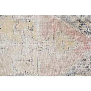 พรมขนสัตว์ตุรกีสีเบจ3.2 x 3.2ft คลาสสิกดีไซน์แบบเย็บปะติดปะต่อกันสำหรับเข้าห้องนั่งเล่นห้องนอนห้องโถงรูปสี่เหลี่ยมผืนผ้าทำจากน้ำยาง - Product Image 5