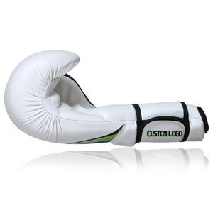 Gants de boxe MMA de haute qualité 14OZ en cuir PU personnalisé, imperméables, respirants, anti-humidité, avec fermeture à lacets, fabriqués au Pakistan - Product Image 3