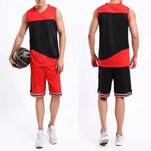 Uniformes de basket-ball unisexe légers respirants de haute qualité à séchage rapide personnalisables ensembles pour adultes grande taille 100% polyester personnalisés - Product Image 2