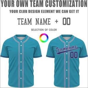 Vente en gros OEM Chemises de baseball unisexes pour jeunes Impression personnalisée Ensemble de vêtements de sport à manches courtes Uniformes respirants pour le sport pour hommes - Product Image 5