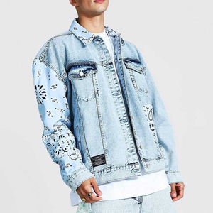 Competitive Price Fashion High Quality <b>Denim</b> <b>Jacket</b> <b>for</b> <b>Men's</b> Hot Selling New Design Breathable <b>Men</b> <b>Denim</b> Jeans <b>Jackets</b> - Product Image 6