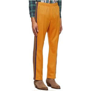 Pantalones de hombre, Pantalones rectos curvos a rayas de poliéster con cordón lateral, pantalones deportivos para correr, pantalones de chándal para hombre, pantalones apilados - Product Image 1