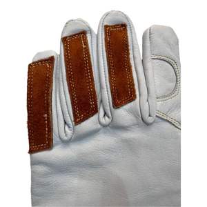 Gants de soudage TIG 16 ''Gants de soudeur étendus en cuir de vachette isolés anti-brûlure pour soudeuse MIG de cheminée de barbecue - Product Image 6