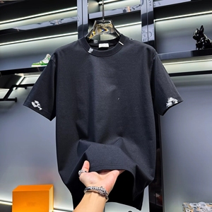 2025 la primavera e l'estate nuove stampe alla moda comode taglie forti e versatili in cotone sportivo Casual-personalizzazione della fabbrica di camicie - Product Image 4