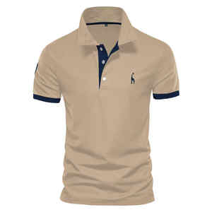 2024 Deer Embroidery <b>Polo</b> <b>Shirt</b> Short Sleeve Net <b>Men's</b> T-<b>shirt</b> Wholesale - Product Image 1
