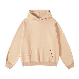 Sudadera y sudadera con capucha para hombre de calidad desgastada lavada con ácido de lana de algodón OEM 400GSM logotipo personalizado ropa de calle de talla grande de gran tamaño - Product Image 2