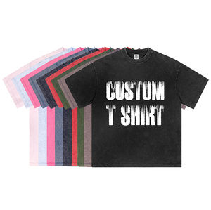 Camiseta de Hombre con Lavado Ácido, Alta Calidad, 230 g/m², Estilo Vintage, Talla Grande, Impresión Personalizada, Unisex - Product Image 1