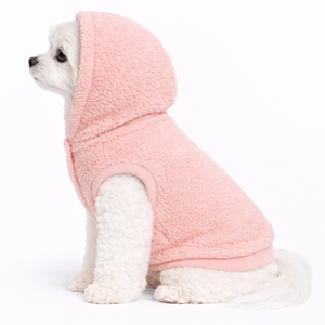 Plush <b>Teddy</b> Sherpa Dog Jacket Cozy Winter Pet Hoodie Soft Fleece Vest For Small Medium Large Dogs - Product Image 3