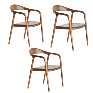 Chaise de salle à manger en bois de teck chaise de salle à manger en bois de frêne chaise de salle à manger de haute qualité du milieu du siècle exportation directe d'usine vers l'amérique - Product Image 5