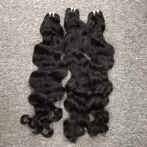 Venta al por mayor cómodo vietnamita Virgen Remy Extensiones de cabello Natural máquina recta doble trama Color negro cabello humano para - Product Image 1