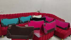 Premium Horse Western Saddle Pad Almohadilla de sillín de fieltro portátil y Premium para caballo en trabajo de cuero Almohadilla de sillín de fieltro de diseño clásico - Product Image 3