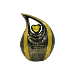 Urna de cremación para adultos, urnas de cremación en forma de lágrima grande con corazón pequeño, superventas, urnas para cenizas humanas, lo último - Product Image 1