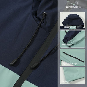 Customized Men's Jacket for Winter Windproof Plus Size Outdoor Sports <b>Camping</b> Hiking Cycling <b>Windbreaker</b> Soft Shell Jacket - Product Image 4