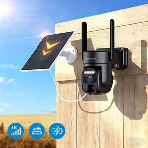 Cámara de Seguridad Solar de 360° con Detección de Movimiento PIR, Visión Nocturna, Tarjeta SIM para 2G/3G/4G LTE, Incluye Red WiFi - Product Image 4
