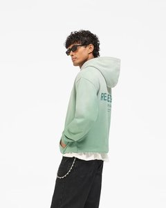 Hoodie tricoté surdimensionné personnalisé pour homme, en molleton de coton épais, avec imprimé au dos et boutons-pression, vente en gros - Product Image 2