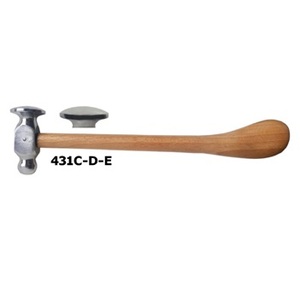 Chaser Hammer <b>Dome</b> 25 mm Bright Finish Jewelry Tools Supplier - Product Image 2