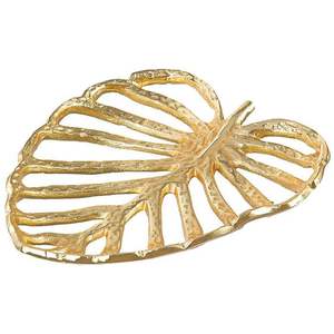 Vente chaude Feuille Conception Plateau De Service Décoration Alimentaire Sûr En Métal Ustensiles De Cuisine Plateau pour La Maison Hôtel Restaurant Prix Usine - Product Image 3