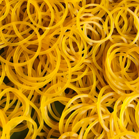 Bandes élastiques en caoutchouc jaune de qualité industrielle, taille personnalisée, couleur naturelle, 100% qualité, vente en gros, meilleur prix