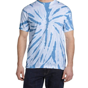 T-shirt Tie-Dye à Manches Courtes, Coupe Ample, Séchage Rapide, Col Rond Uni en Polyester et Coton pour Homme – Meilleur Prix - Product Image 6