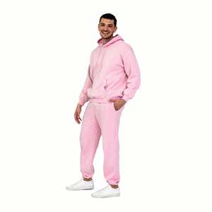 Ropa informal, chándal de algodón 100% para hombre, Sudadera con capucha y pantalón de chándal, chándal para correr para hombre - Product Image 5