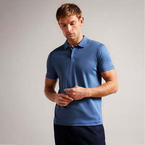 Polo de lujo para hombre, Color sólido, elegante, elegante, estilo informal, transpirable, que absorbe la humedad, ligero, moda de verano, proveedor OEM - Product Image 1