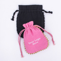 Pochette en coton lavable écologique avec cordon de serrage, emballage cadeau, sac en tissu réutilisable, taille unique, boîte à bijoux