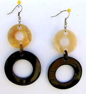 Pendientes colgantes de cuerno de búfalo hechos a mano de alta calidad artesanías naturales clásicas superventas únicos e inusuales - Product Image 3