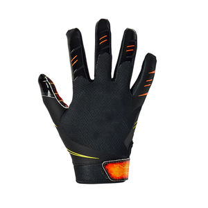 Gants de receveur de football américain de couleur personnalisée, logo personnalisé, cuir synthétique, revêtement en silicone, excellente adhérence, antidérapant - Product Image 2