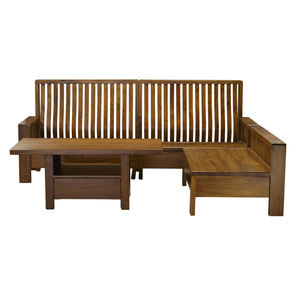 Conjunto de Sofá en Forma de L Extensible Funcional y Contemporáneo con Sillas y Mesas de Centro para Sala de Estar - Product Image 2