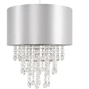 Style de luxe en forme de rond rose tissu lumière unique pendentif salle à manger lustre décoratif pour bureau maison salon - Product Image 3