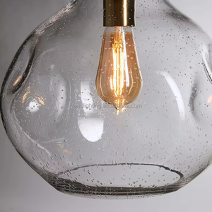 Lustre Minimaliste <span class=keywords><strong>pour</strong></span> Chambre à Coucher et Salon, Fabriqué en Usine, en <span class=keywords><strong>Verre</strong></span> Soufflé à la Bouche, Pendentifs, Longueur de <span class=keywords><strong>Suspension</strong></span> Réglable - Product Image 3