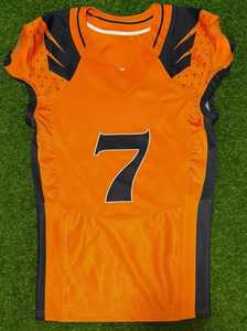 La más alta calidad de diseño personalizado sublimación jóvenes uniformes de fútbol americano aparejos sarga Jersey pantalones integrados - Product Image 6