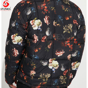 2023 <b>Men's</b> Winter Puffer <b>Jacket</b> with O-Neck High Quality <b>Canvas</b> Casual Outwear Stand Collar and Padded Coat - Product Image 4