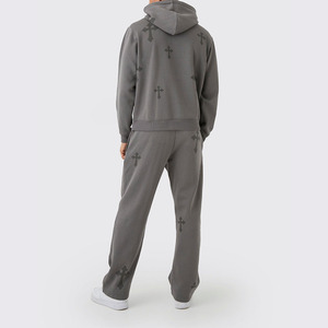 Logo personnalisé Hommes Survêtement Sportswear Coton Jogger Costume Jogging Outfit Fabricant - Product Image 2